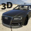 S8 Driving Audi Winter 3D