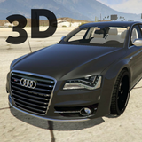 S8 Driving Audi Winter 3D icono