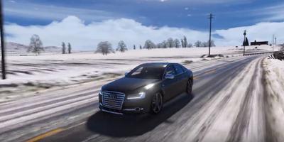 S8 Driving Audi Winter 3D captura de pantalla 3