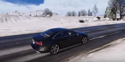 S8 Driving Audi Winter 3D اسکرین شاٹ 1