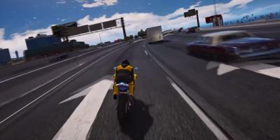 Motorcycle Traffic Rider Affiche