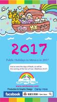 2017 Mexico Public Holidays Affiche