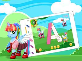 Learn ABC Kids-Rainbowdash Affiche