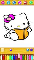 Coloring book for Kitty fans imagem de tela 3