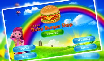Rainbow! Ruby Burger Shop Poster