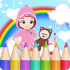 Painting Rainbow Ruby Coloring Book Games icône