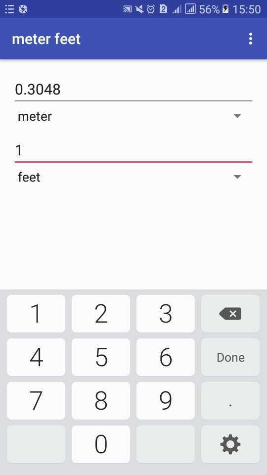 Meter zu Fuß zu Zoll Distanzkonverter für Android - APK herunterladen