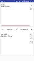 Vietnamese English : translator and pronunciation Affiche