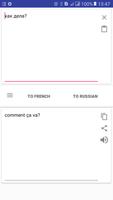 Russian French Translator ポスター