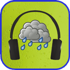 Relaxation on sound of rain icon