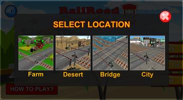 Train Road Crossy 3D Railroad imagem de tela 3