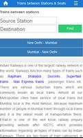Indian Rail Train Info اسکرین شاٹ 1