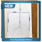 Baby Boy Romper Pattern icono