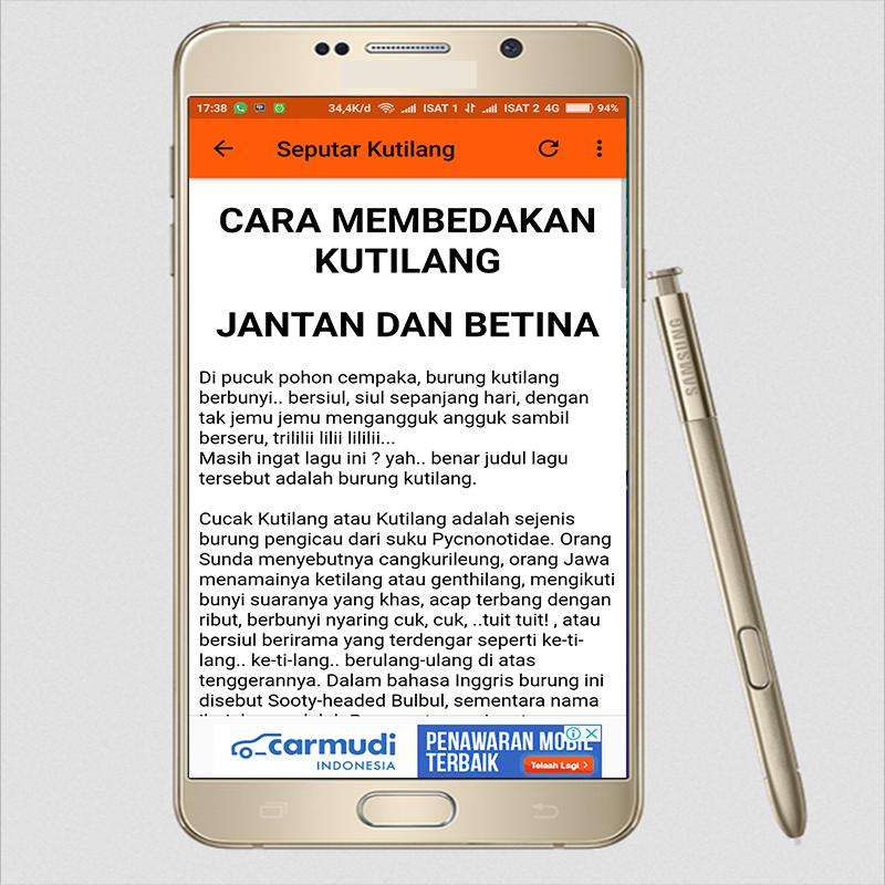 SUARA PEMIKAT KUTILANG for Android APK Download