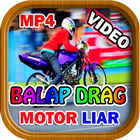 Balap Liar Motor Drag Race Zeichen
