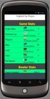 Stats for cricket world cups capture d'écran 2