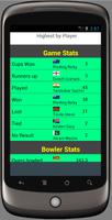 Stats for cricket world cups Screenshot 2