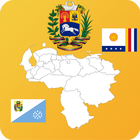 Venezuela State Maps and Flags icône