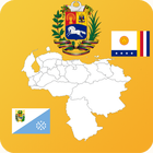 Venezuela State Maps and Flags آئیکن