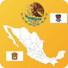 Mexico State Maps and Flags icône