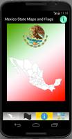 Mexico State Maps and Flags Affiche