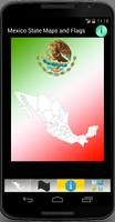 Mexico State Maps and Flags-poster