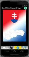 Slovakia State Maps and Flags, Info and Quiz Affiche