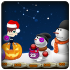 Christmas Snowman Bubble ikona