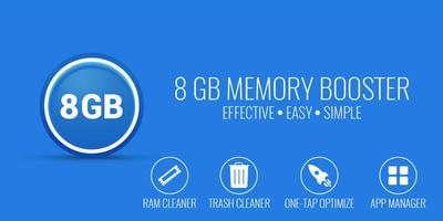 8 GB RAM Memory Booster Affiche