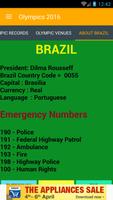Brésil Jeux 2016 Informations capture d'écran 2