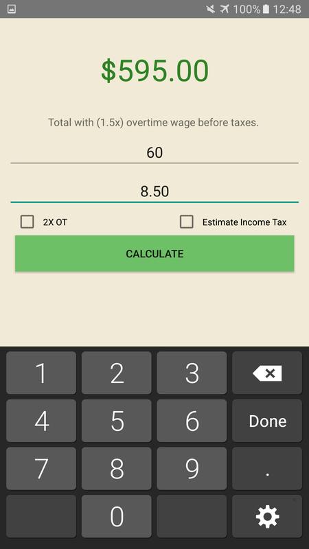 simple overtime calculator apk download free tools app for android