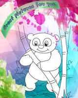 Poster How To Color Panda baby Game