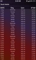 Ramzan Calendar prayer times & dua 2018 Affiche