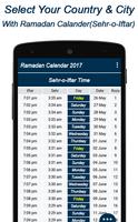 Ramadan Calendar 2018- 2018سحروافطار رمضان التقويم اسکرین شاٹ 1