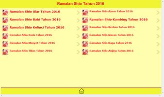 برنامه‌نما Ramalan Shio Tahun 2016 عکس از صفحه