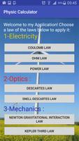 Poster Physic Calculator