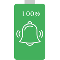 Alarm on battery full