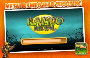 Metal Rambo war Shooting poster