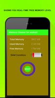 Memory Cleaner for android स्क्रीनशॉट 1