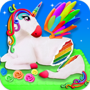 Glittery & Sparkly Rainbow Unicorn Cake Maker! APK