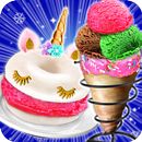 Donut Ice cream Cone & Unicorn Ice Cream Sandwich APK