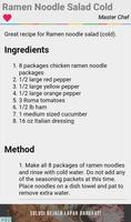 Ramen Noodle Salad Recipes capture d'écran 2