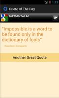 Quote of The Day App poster