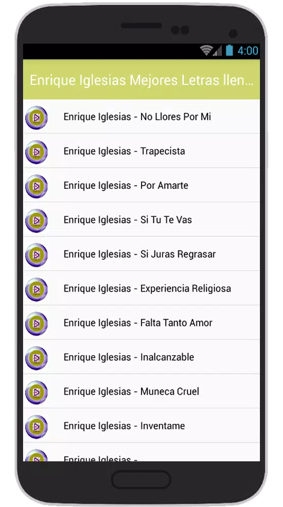 Descarga de APK de Enrique Iglesias Letras para Android