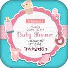 Baby Shower Invitation Card Maker icône