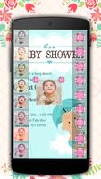 Baby Shower Invitation Card Maker capture d'écran 1