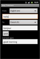 Easy Translate स्क्रीनशॉट 1