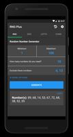 Random Number Generator Plus постер