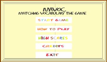 Mavoc: Match Vocabulary The Game Poster