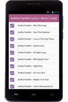 Aretha Franklin Song And Hits poster